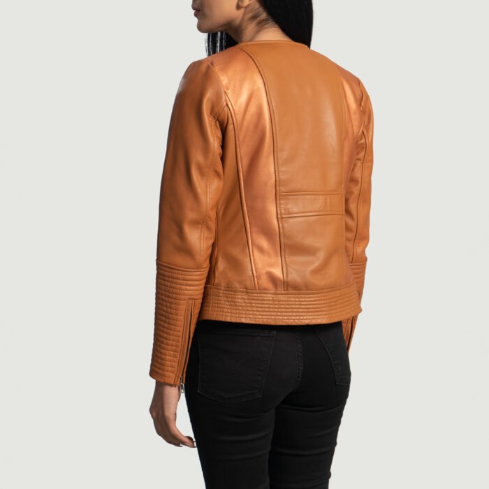 Tan Elegance Leather Jacket