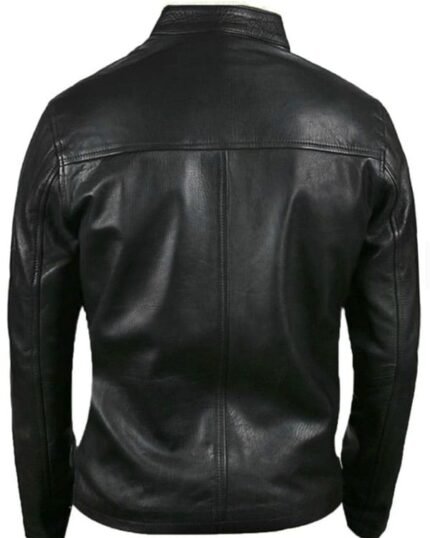 Racing Stripes Leather Jacket