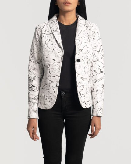 Women Stone Print Blazer