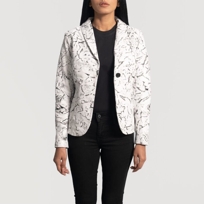 Women Stone Print Blazer