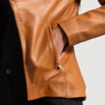 Honeycomb Quilted Leather Blazer