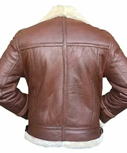 Vintage Valor Shearling Leather Jacket