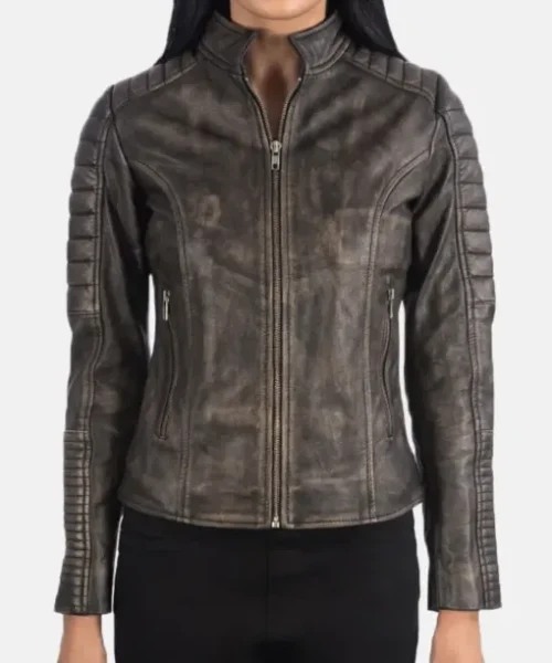 Maven Quilted Leather Biker Jacket