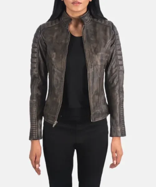 Maven Quilted Leather Biker Jacket